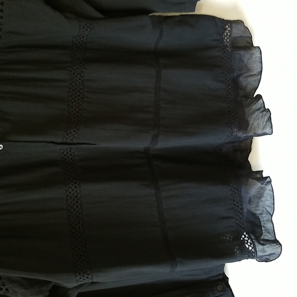 Isabel Marant Etoile Black Blouse CHAY- Size 6 - Picture 3 of 13